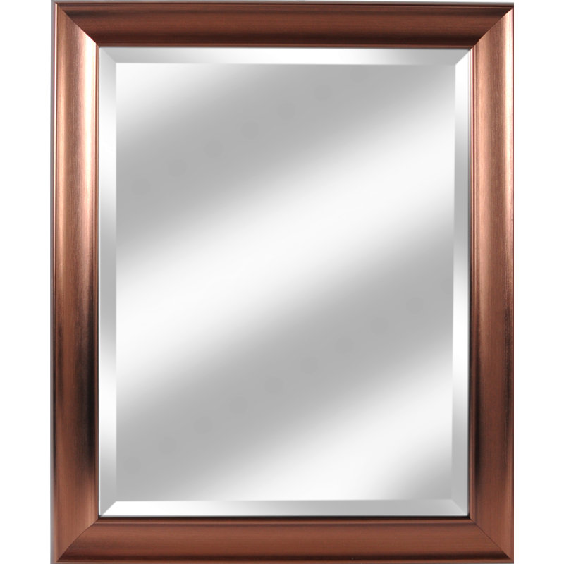 Alpine Art and Mirror Deco Bronze Beveled Wall Mirror Wayfair